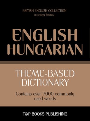 cover image of Theme-Based Dictionary